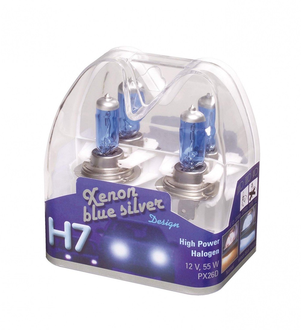 Лампа Н7, 12V, 55W "Xenon BlueSilver" UNITEC