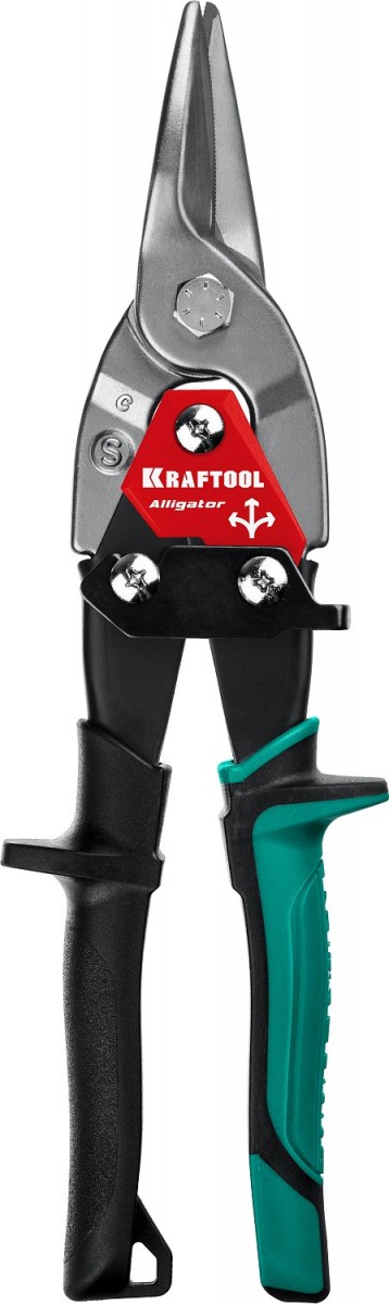 Ножницы по металлу, 250 мм, прямой рез KRAFTOOL "Alligator"