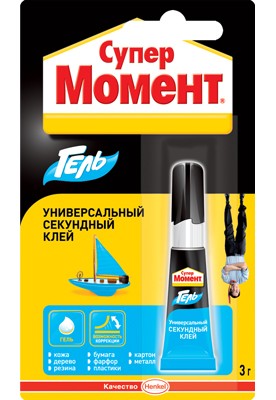 Клей моментальный, 3 г МОМЕНТ Супер Гель