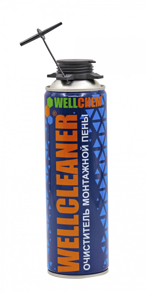 Очиститель монтажной пены, 650 мл WELLCLEANER
