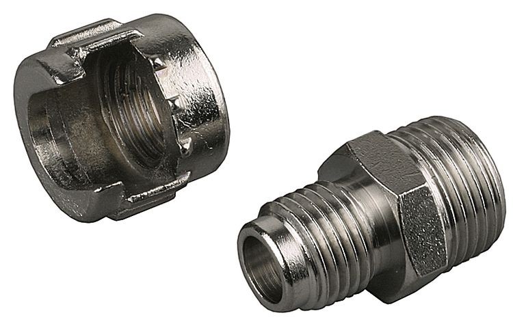 Переходник для пневмоинструмента, резьба 3/8" - байонет ("папа") KRAFTOOL