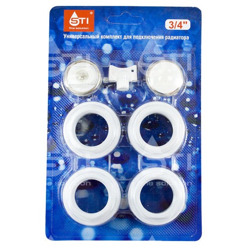 Комплект для монтажа радиаторов 1"х3/4" без кронштейнов STI