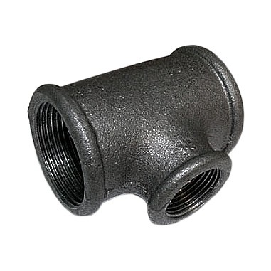 Тройник переходной 3/4"х1/2" чугун.