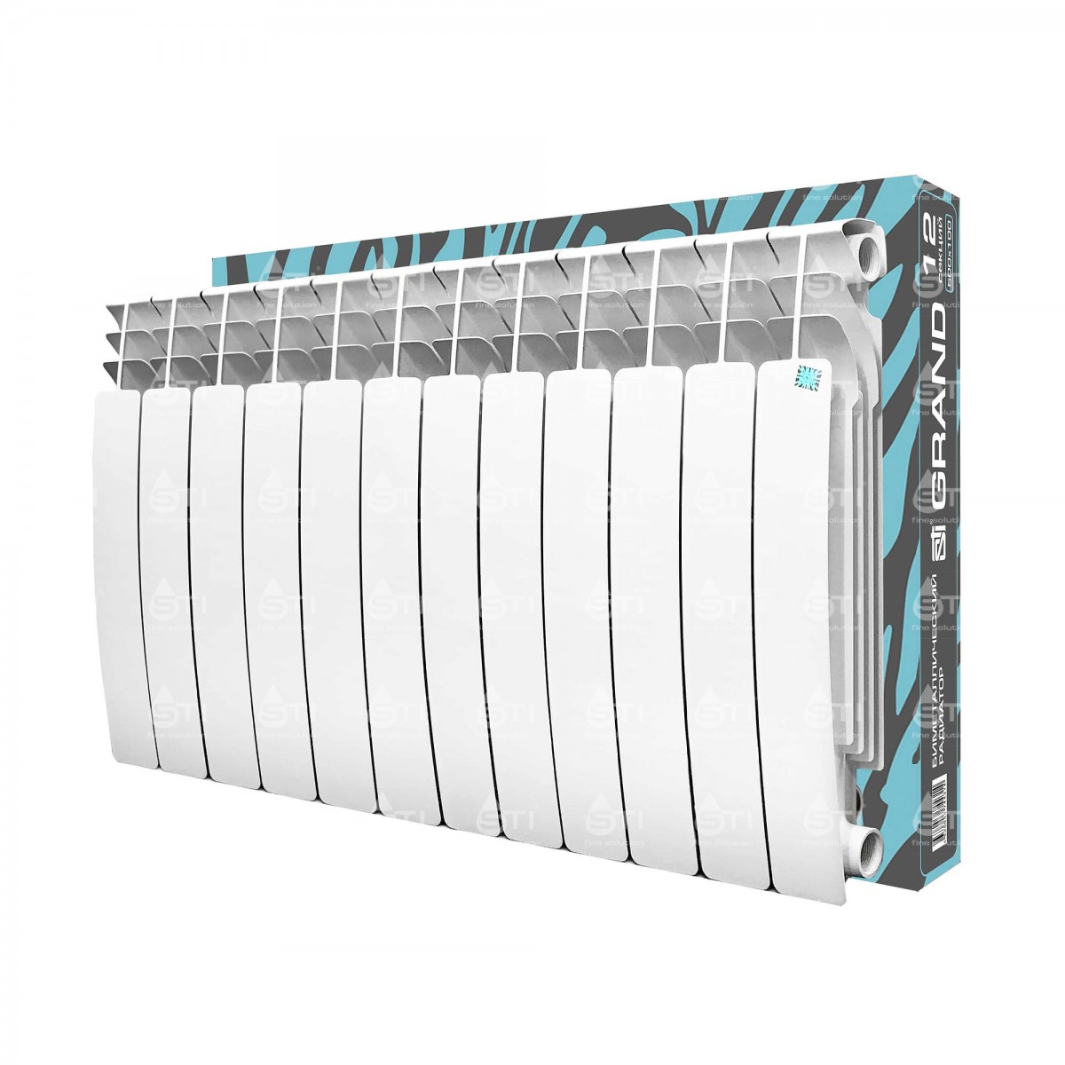 Радиатор биметаллический 500/100, 12 секций STI GRAND