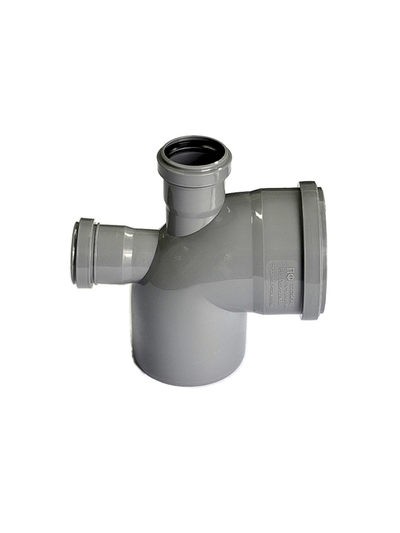 Отвод 110-87*, с выходом 50 (вверх/сзади) внутр. канализ.