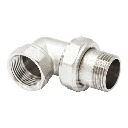 Соединитель 3/4'' угловой, никелированный