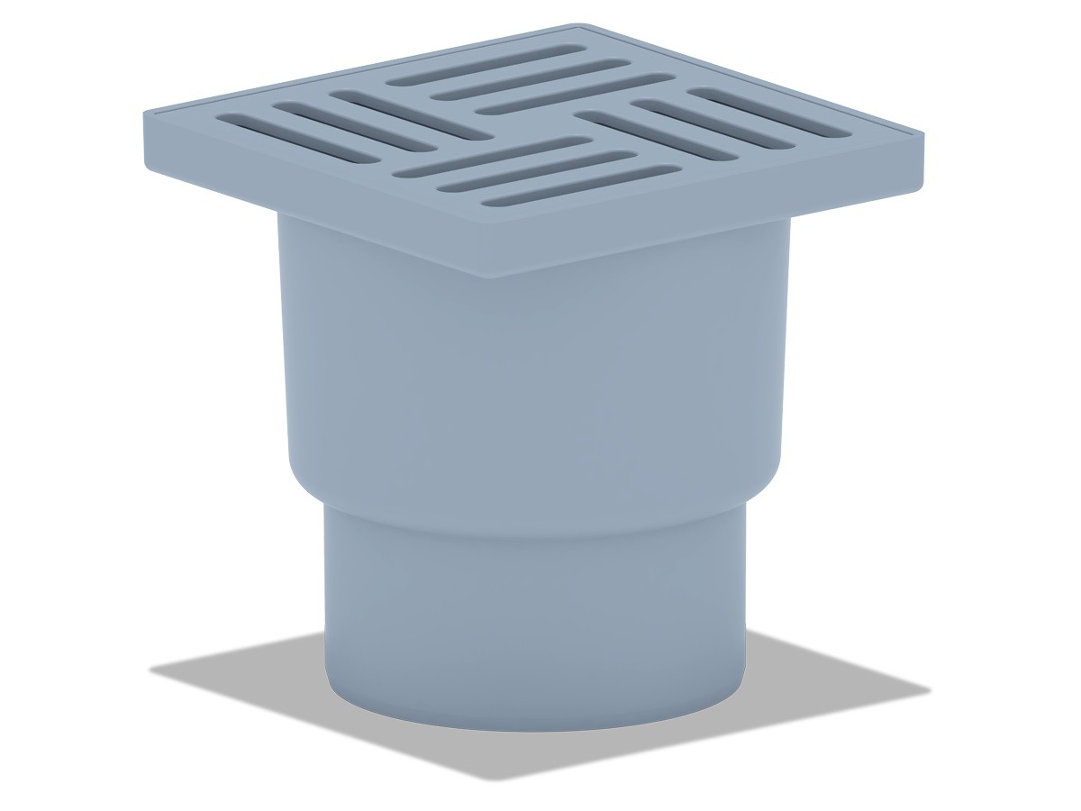 Трап вертикальный 110, пластиковая решетка 150х150 мм АНИПЛАСТ