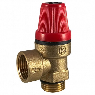 Клапан предохранительный 1/2", 6 бар, гайка-штуцер STI