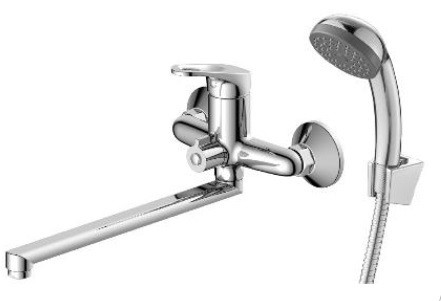 Смеситель для ванны, однорукий, длинный излив DECOROOM DR21043