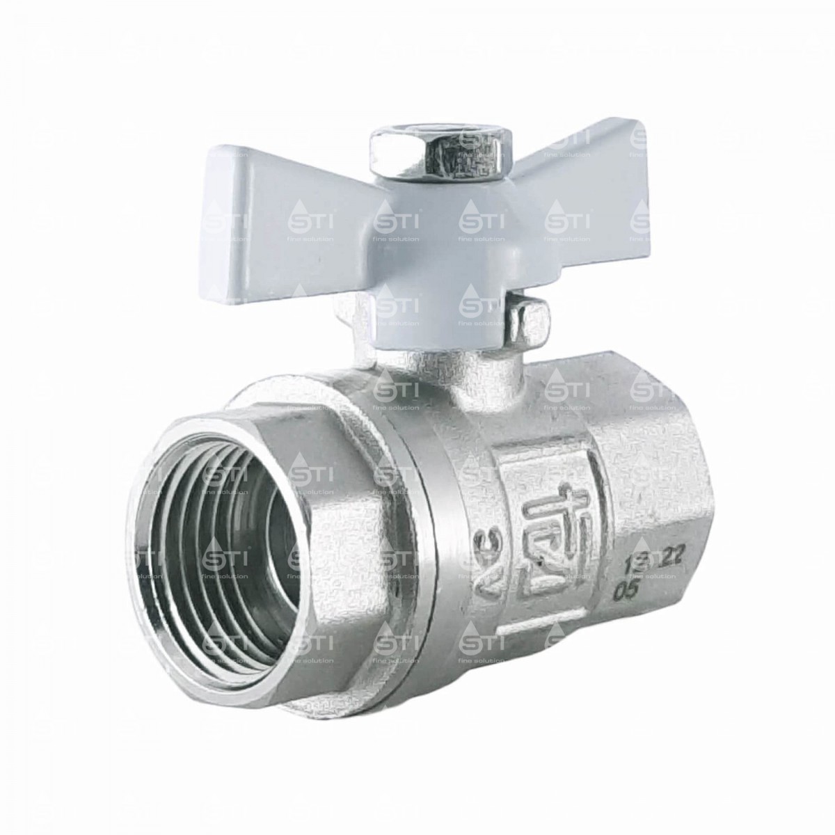 Кран шар. баб. 1", гайка-гайка, вода STI