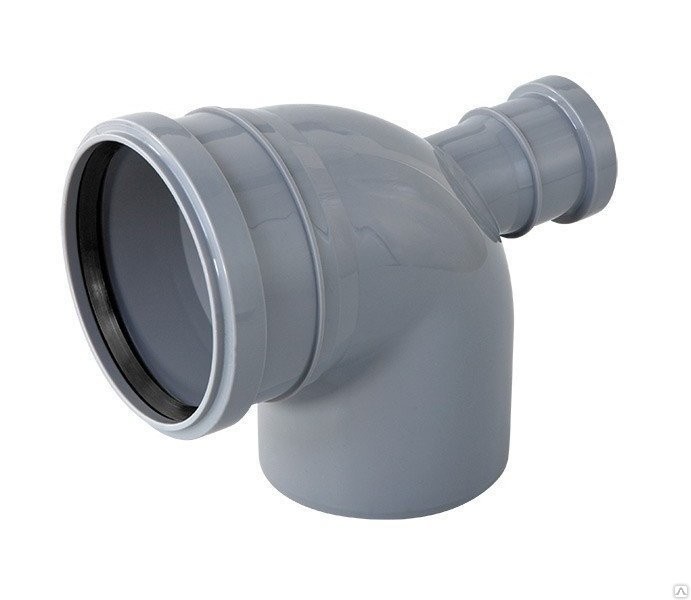 Отвод 110-87*, с выходом 50 (сзади) внутр. канализ.