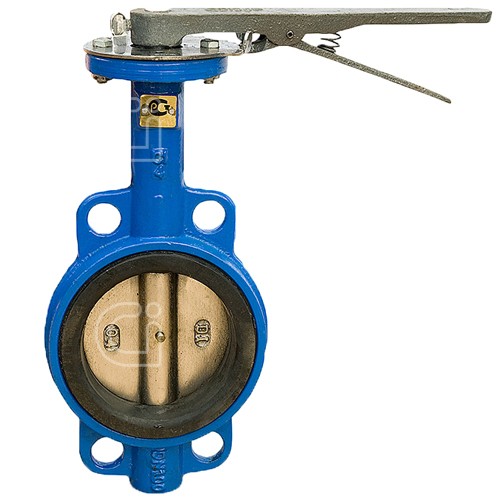 Затвор ДУ100 поворотный дисковый, ручной Ci