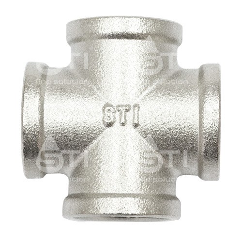 Крестовина 3/4" никелированная