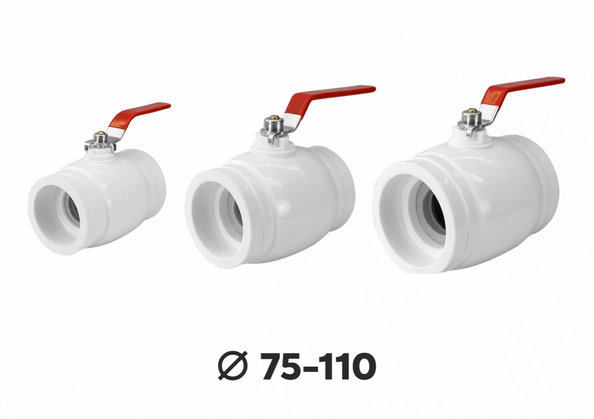 Кран шар. ПП 110 Optima