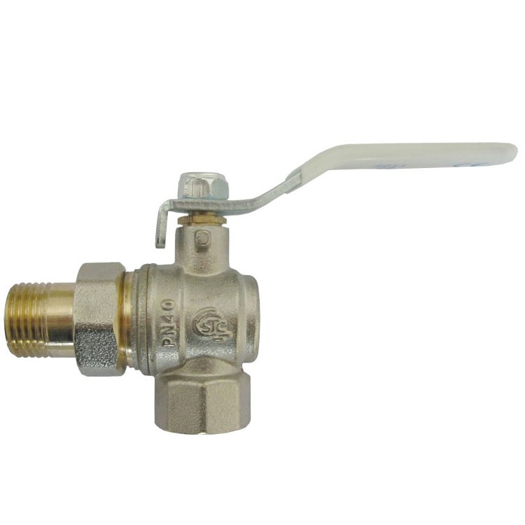 Кран шар. рыч. 1/2", гайка-"американка", вода, угловой