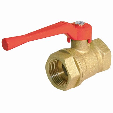 Кран шар. рыч. 1/2", гайка-гайка, вода БАЗ