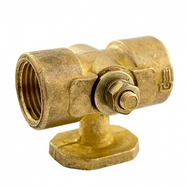 Кран для манометра, 1/2" (11Б38бк), с площадкой